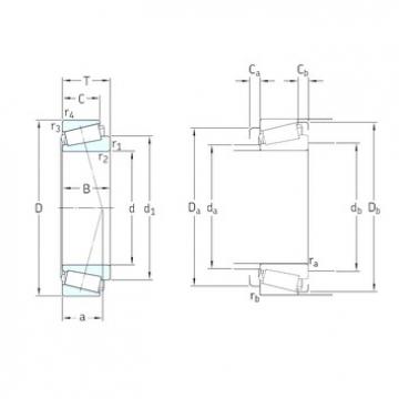 609,6 mm x 787,4 mm x 93,662 mm  SKF EE649240/310 تناقص الأسطوانة المحامل