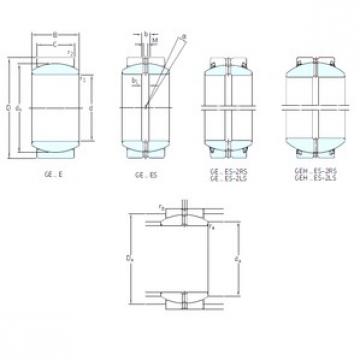 220 mm x 320 mm x 135 mm  SKF GE220ES-2LS محامل عادي