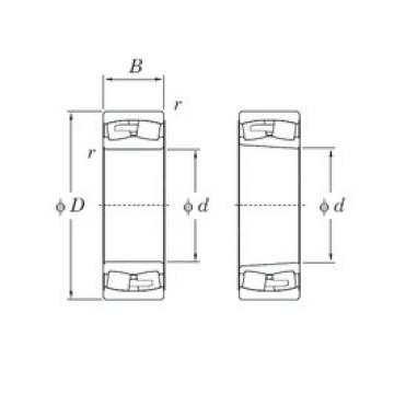 160 mm x 340 mm x 114 mm  KOYO 22332RHA محامل كروية