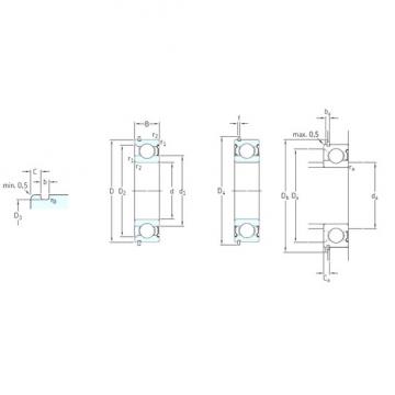 45 mm x 85 mm x 19 mm  SKF 6209-2ZNR الكرات الأخدود العميق