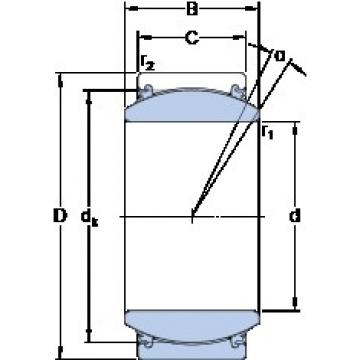 90 mm x 130 mm x 60 mm  SKF GE 90 TXE-2LS محامل عادي