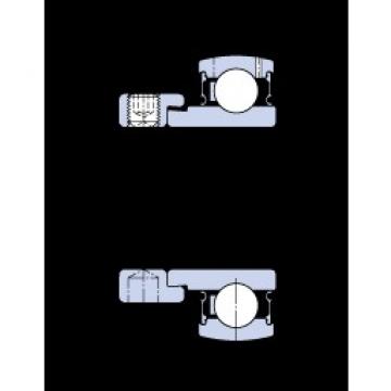 35 mm x 72 mm x 25.4 mm  SKF E2.YET 207 الكرات الأخدود العميق